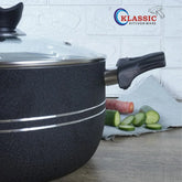 Klassic Non Stick Cooking Pots Set - Durable Non-Stick Coating - Suitable for All Stoves | Dishwasher Safe & Easy to Clean - Klassic Kitchenware UK
